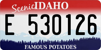 ID license plate E530126
