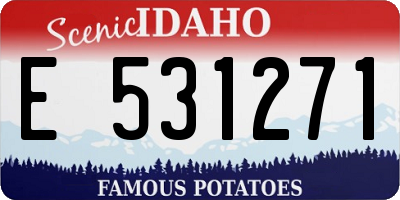 ID license plate E531271