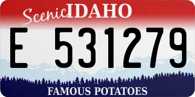ID license plate E531279