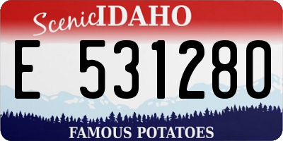 ID license plate E531280