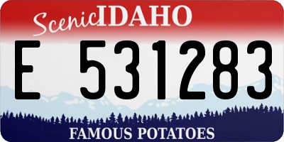 ID license plate E531283