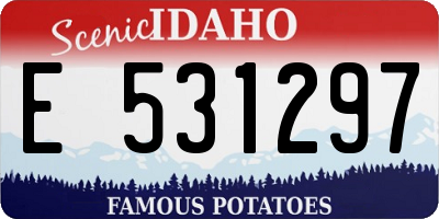 ID license plate E531297