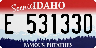 ID license plate E531330
