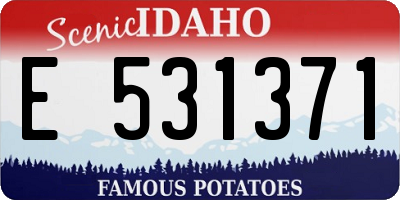 ID license plate E531371