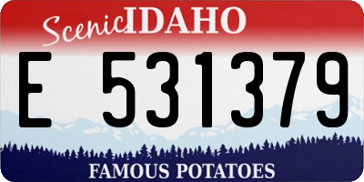 ID license plate E531379
