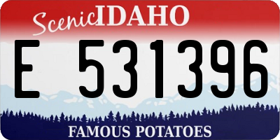 ID license plate E531396