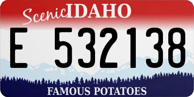 ID license plate E532138