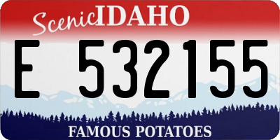 ID license plate E532155