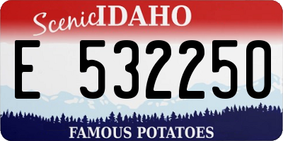 ID license plate E532250