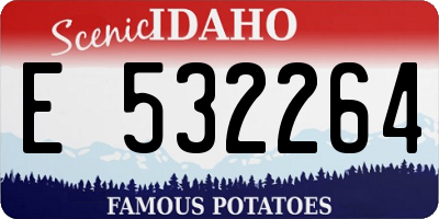 ID license plate E532264