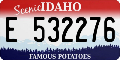 ID license plate E532276