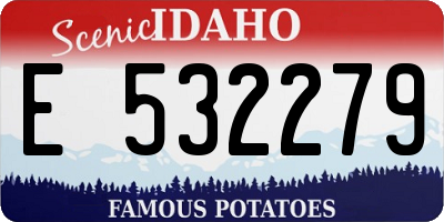 ID license plate E532279