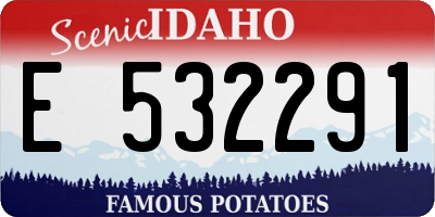 ID license plate E532291