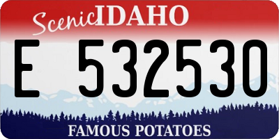 ID license plate E532530