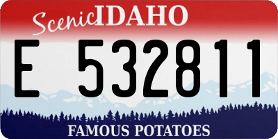 ID license plate E532811