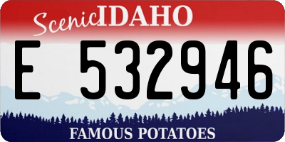 ID license plate E532946