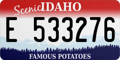 ID license plate E533276