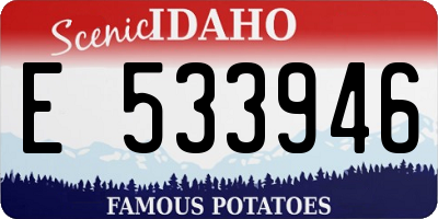 ID license plate E533946