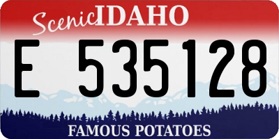 ID license plate E535128