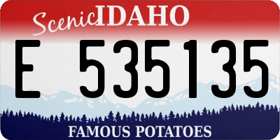 ID license plate E535135