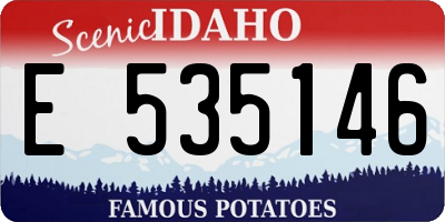 ID license plate E535146