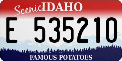ID license plate E535210