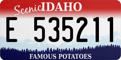 ID license plate E535211