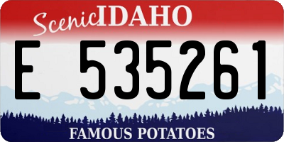 ID license plate E535261