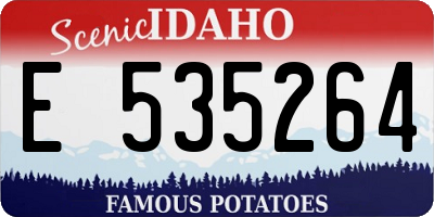 ID license plate E535264