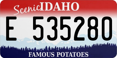 ID license plate E535280