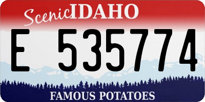 ID license plate E535774