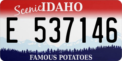 ID license plate E537146