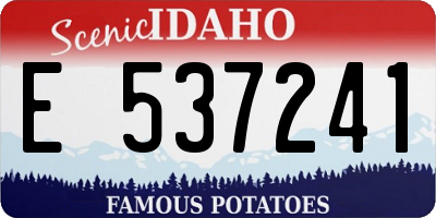 ID license plate E537241