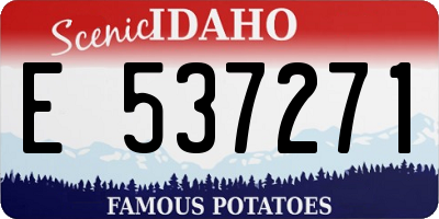 ID license plate E537271