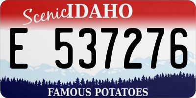 ID license plate E537276
