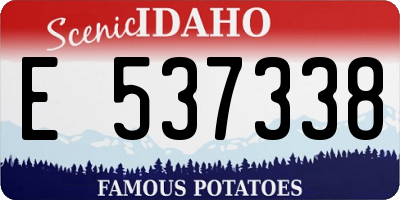 ID license plate E537338