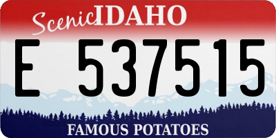 ID license plate E537515