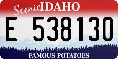 ID license plate E538130