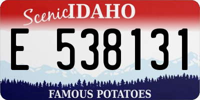 ID license plate E538131