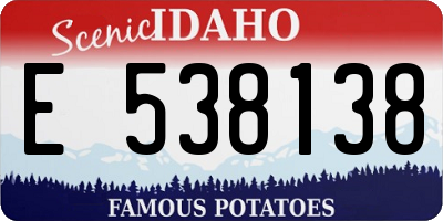 ID license plate E538138