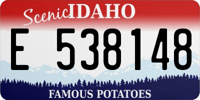 ID license plate E538148
