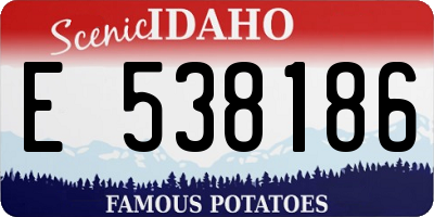 ID license plate E538186