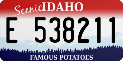 ID license plate E538211