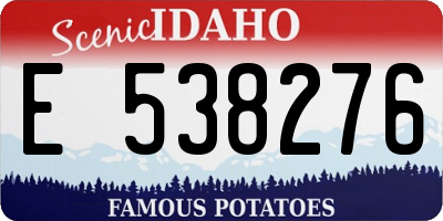 ID license plate E538276