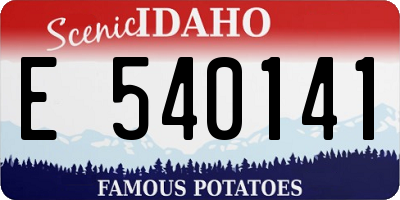 ID license plate E540141