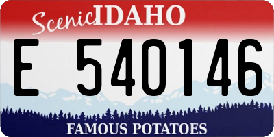 ID license plate E540146