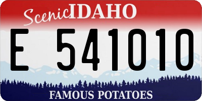 ID license plate E541010