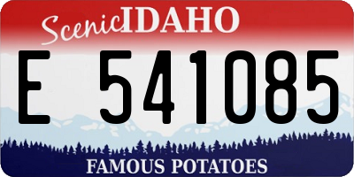 ID license plate E541085
