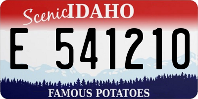 ID license plate E541210