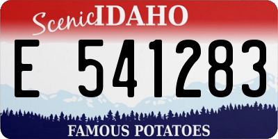ID license plate E541283